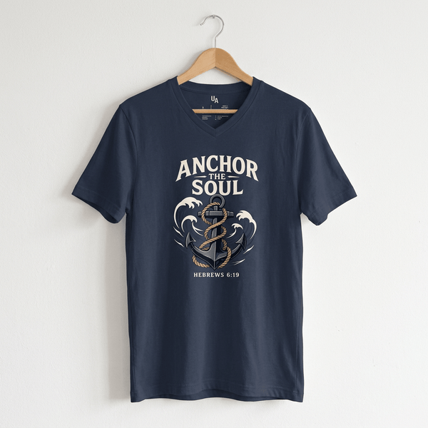 Anchor the Soul Tee — Hebrews 6:19 Christian Tee