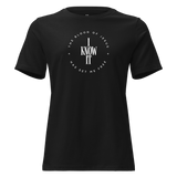 The Blood of Jesus Has Set Me Free - Women’s Christian T-Shirt in black with bold faith declaration design