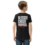 Not Lucky but Blessed - James 1:17 Youth Christian Tee